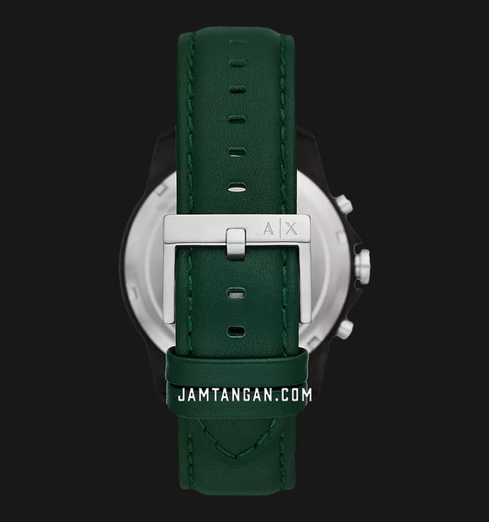 Armani Exchange AX1741 Chronograph Strap Men Green Dial Leather Green