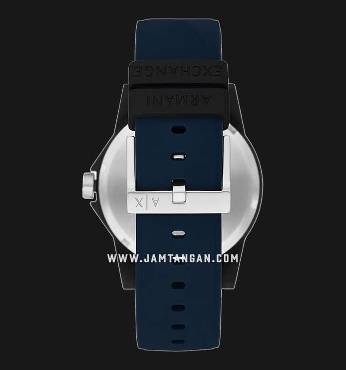 Armani Exchange Outerbanks AX2521 Black Dial Blue Silicone Strap