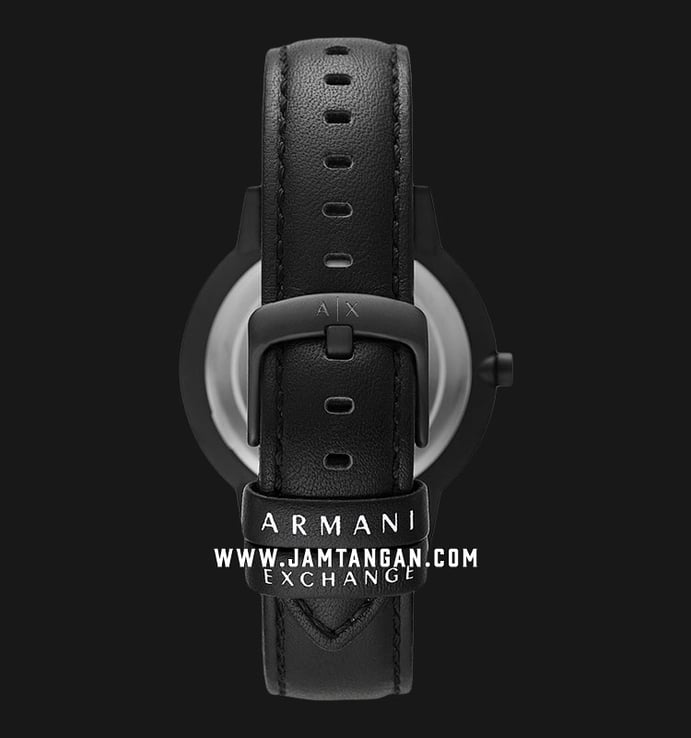 Armani Exchange AX2732 Men Black Dial Black Leather Strap