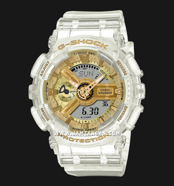 Casio G-Shock X Itzy GMA-S110SG-7ADR Spring Summer Collection Gold Digital Analog Dial Resin Band