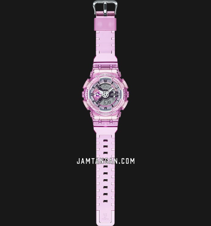 Casio G-Shock GMA-S110VW-4ADR Virtual World Series Digital Analog Dial Transparent Pink Resin Band