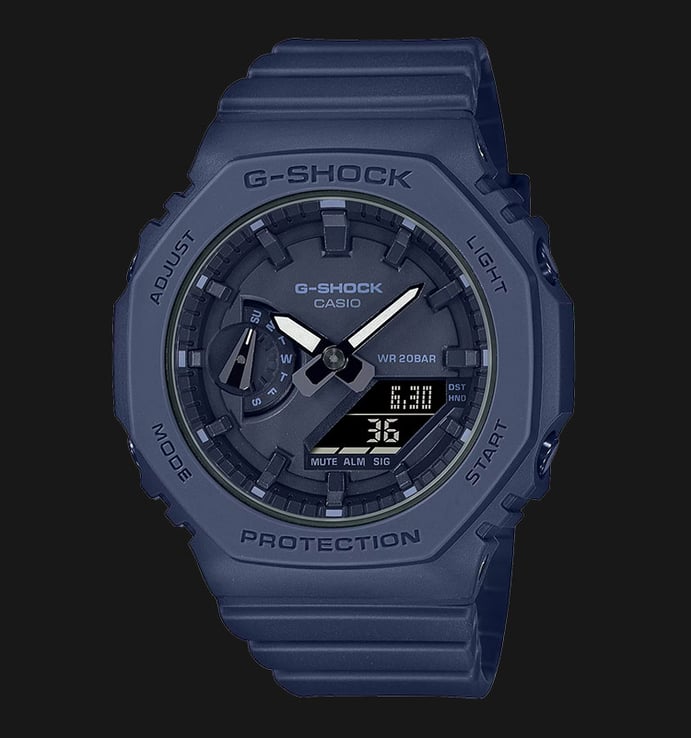 Casio G-Shock GMA-S2100BA-2A1DR CasiOak Digital Analog Dial Blue Navy ...
