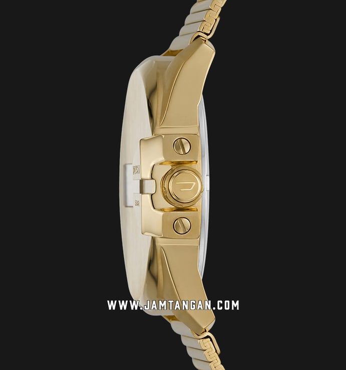 Diesel Baby Chief DZ1961 Digital Dial Gold Stainless Steel Strap