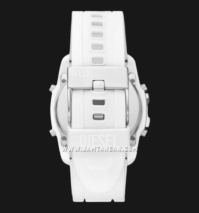 Diesel Master Chief DZ2157 Digital Dial White Silicone Strap