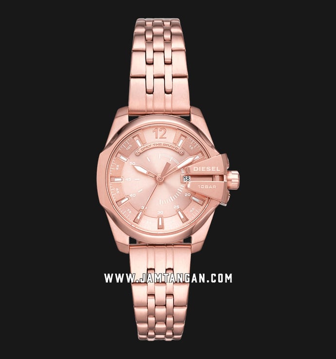 Diesel Baby Chief DZ5602 Ladies Rose Gold Dial Rose Gold Stainless