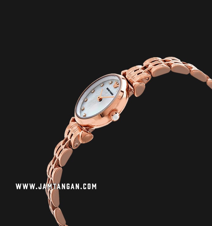 Emporio Armani AR11203 Ladies Mother Of Pearl Dial Rose Gold
