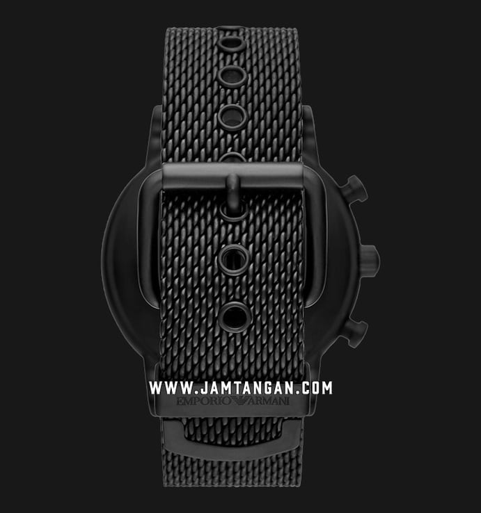 Luigi Mesh Emporio Strap Dial Green Black Armani Chronograph AR11470