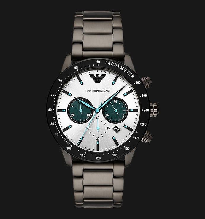 Emporio Armani Chronograph AR11471 Dual Tone Dial Gunmetal