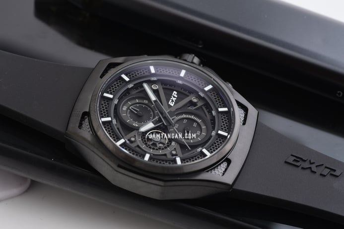 Expedition Chronograph E 6842 Mc Repba Men Black Dial Black Rubber