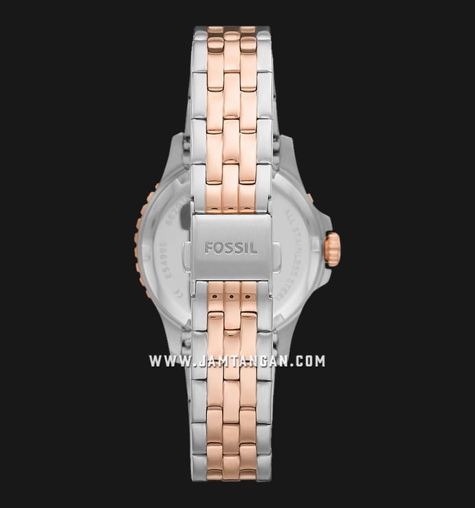 Fossil FB-01 ES4996 Ladies Blue Mother Of Pearl Dial Two Tone