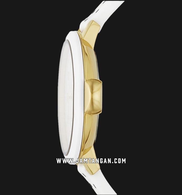 Kate Spade Park Row KSW1694 Ladies White Dial White Rubber Strap