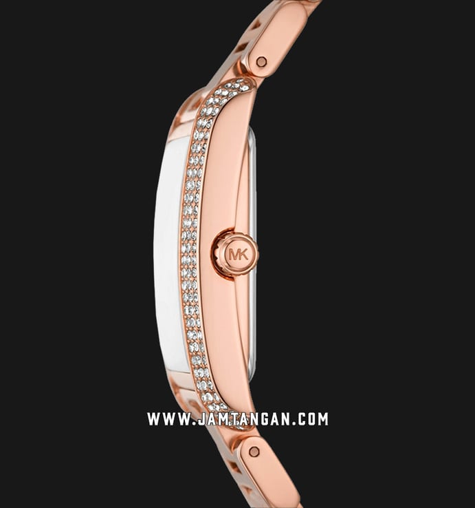 Michael Kors Emery MK4644 Ladies Silver Dial Rose Gold Stainless