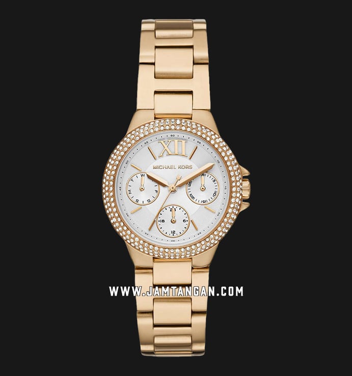 Michael Kors Camille MK6844 Ladies White Dial Gold Stainless Steel