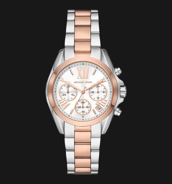 Michael Kors Bradshaw MK7258 Chronograph Ladies White Dial Dual