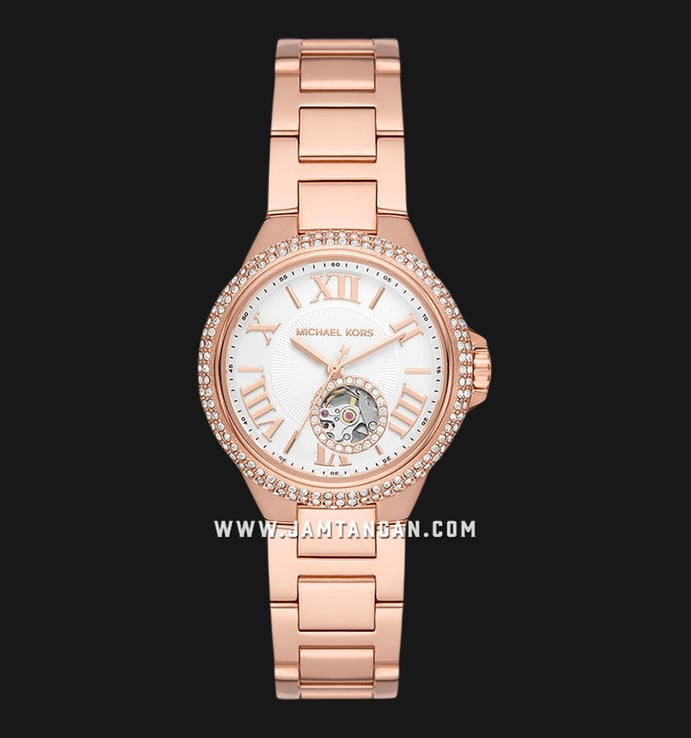 Michael Kors Camille MK9051 Automatic White Dial Rose Gold