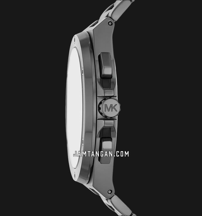 Michael Kors Lennox MK9102 Men Dial Steel Stainless Grey Strap Gunmetal Chronograph