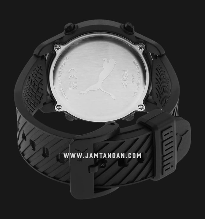 PUMA Big Cat P5099 Digital Black Dial Black Polyurethane Strap