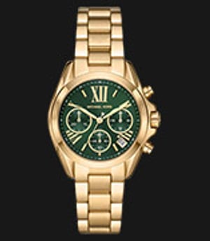 Michael Kors Bradshaw MK7257 Chronograph Ladies Green Dial Gold
