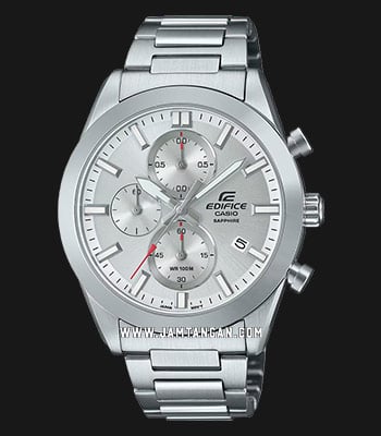 Casio Edifice EFB-710D-7AVUDF Chronograph Men Band Stainless Steel Silver Dial
