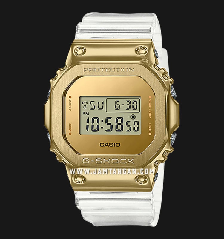 Casio G-Shock GM-5600SG-9JF Metal Covered Gold Digital Dial Clear