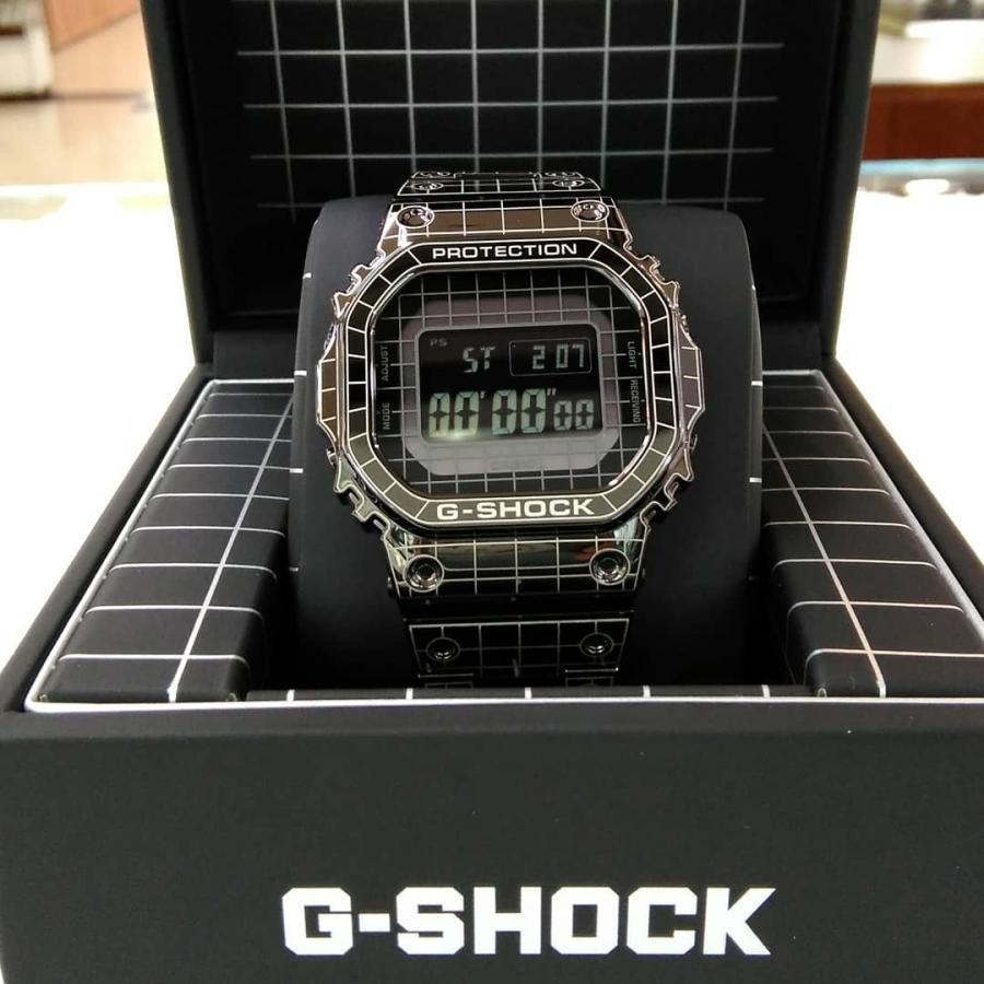 Casio G-Shock GMW-B5000CS-1JR Tough Solar Grid Tunnel Black