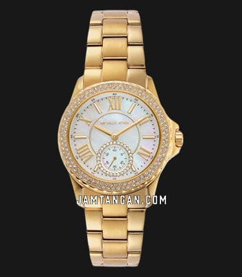 Michael Kors Everest MK7363 Ladies Mother Of Pearl Dial Gold
