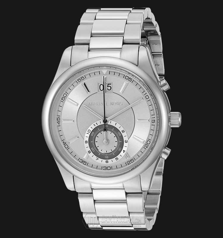 Michael Kors Aiden MK8417 Chronograph Silver Dial Stainless Steel Strap |  