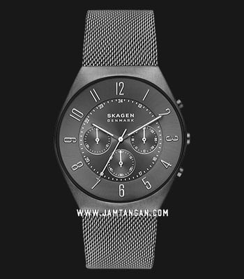 Mesh Dial SKW6821 Charcoal Charcoal Chronograph Skagen Grenen Strap
