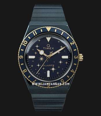 Timex Q TW2V53500 Celestial Blue Dial Blue Stainless Steel Strap